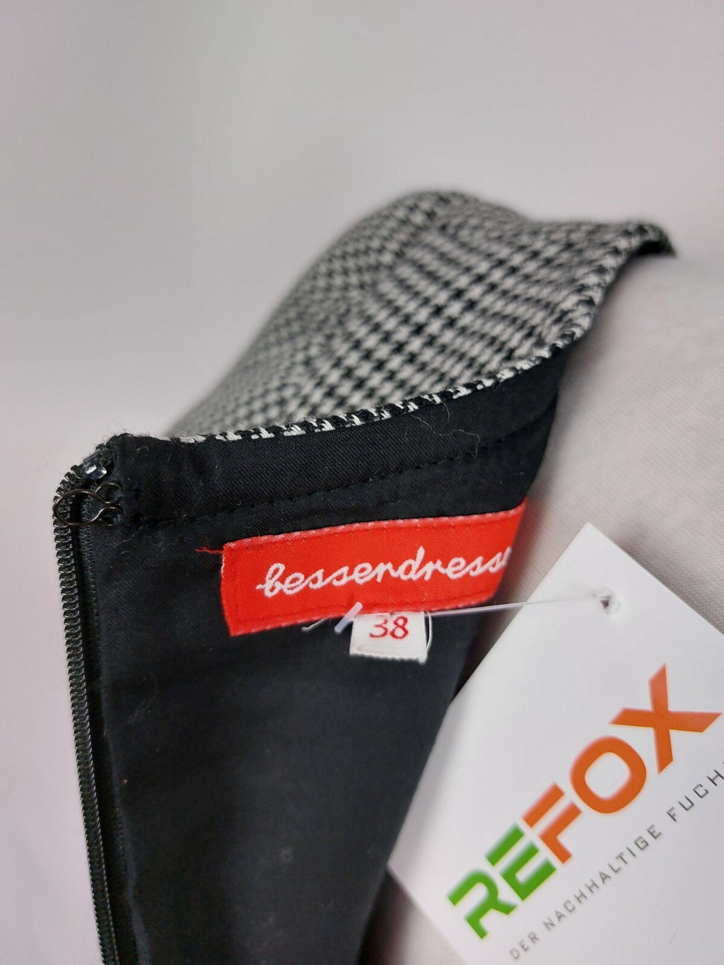 EK4649 Damen Kleid von Besserdresser., schwarz-weiß, Gr.387