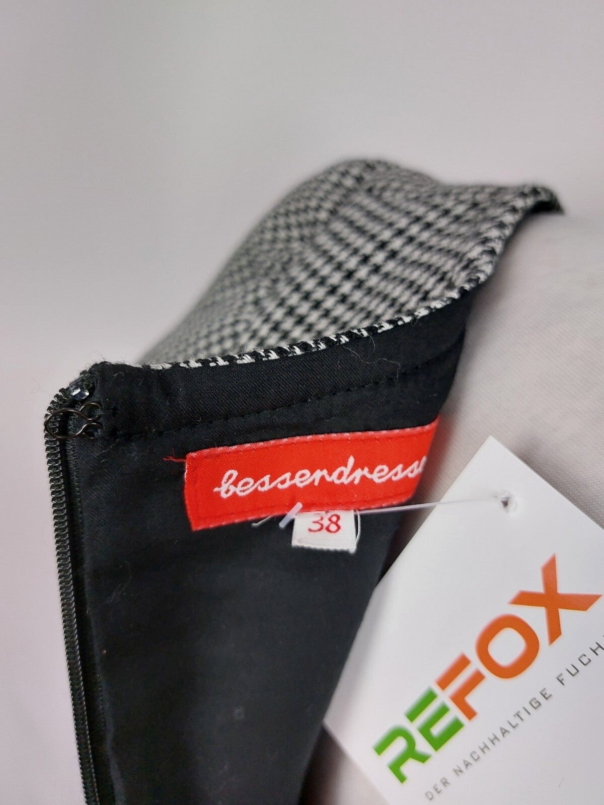 EK4649 Damen Kleid von Besserdresser., schwarz-weiß, Gr.387