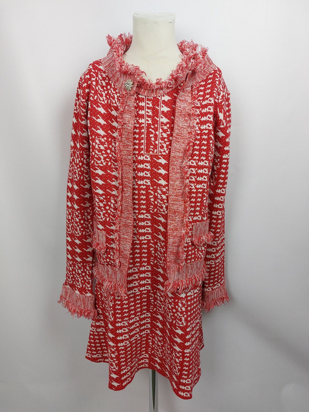 EK3867 Mädchen Set von Shop V Brand, rot/weiß, Gr. ca. 140/1460