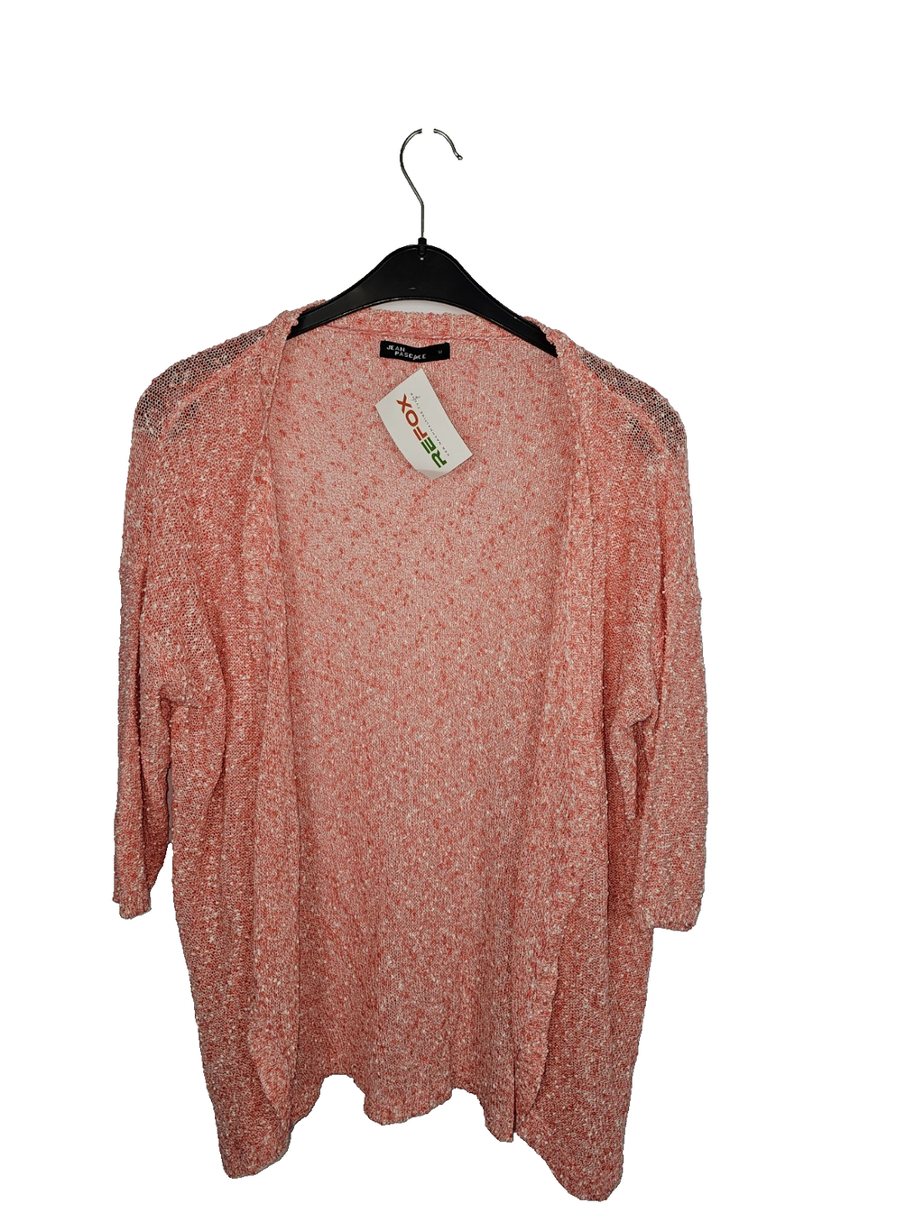 EK8187 Damen Strickjacke von Jean Pascale, Lachs, Gr. M0