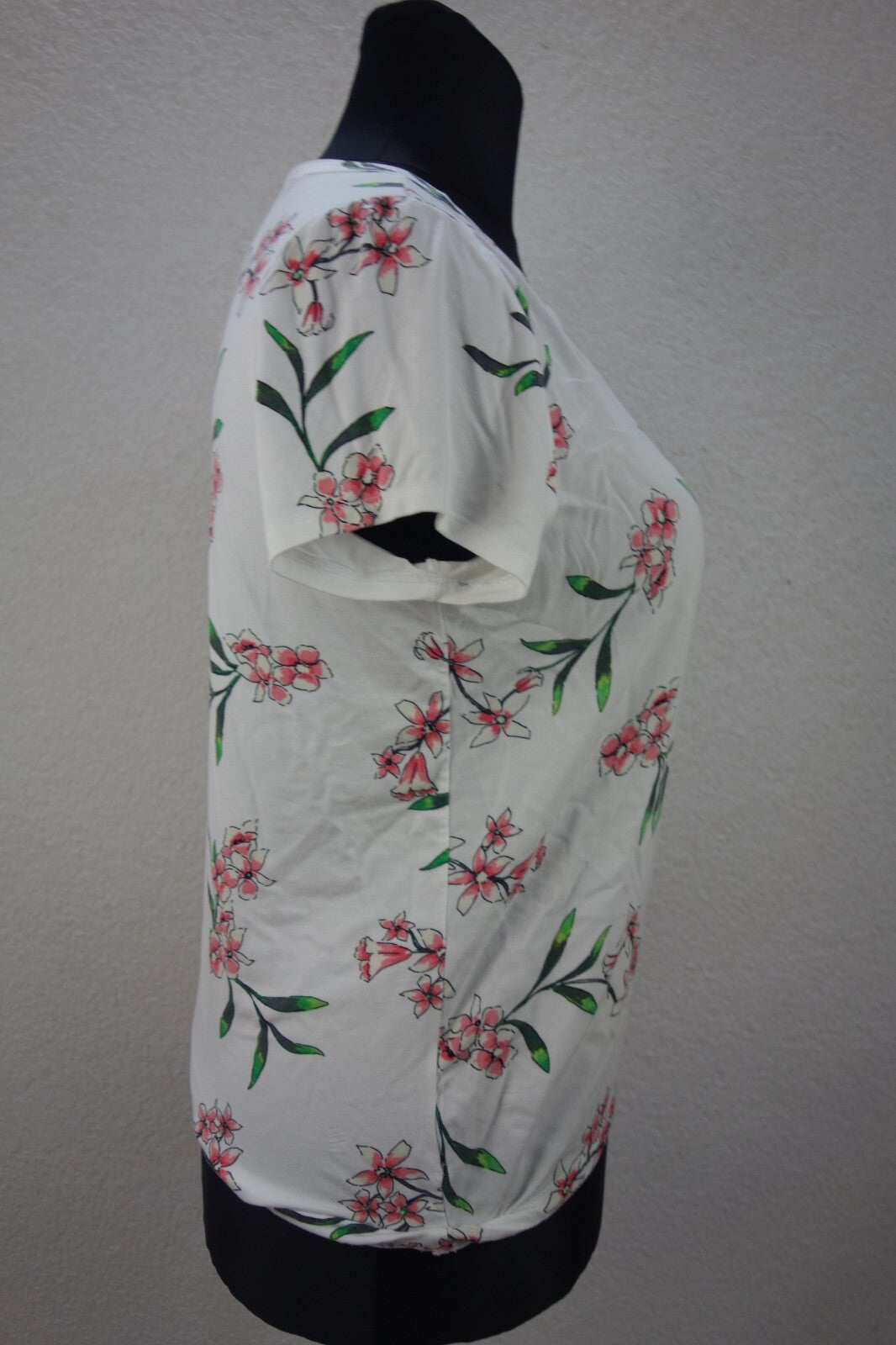 EK3912 Damen T-Shirt von Street One, weiß mit Blumen, Gr. 402