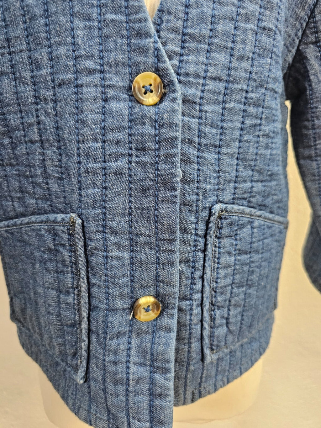 EK4736 Mädchen Strickjacke von Zara, blau, Gr.1101