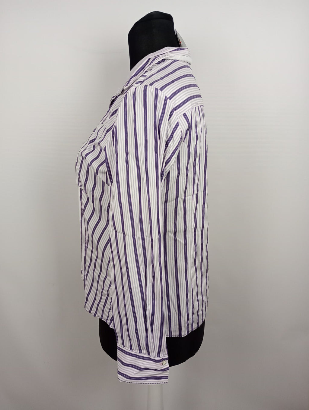 EK5337 Damen Bluse von Gerry Weber, lila/weiß gestreift, Gr. 443