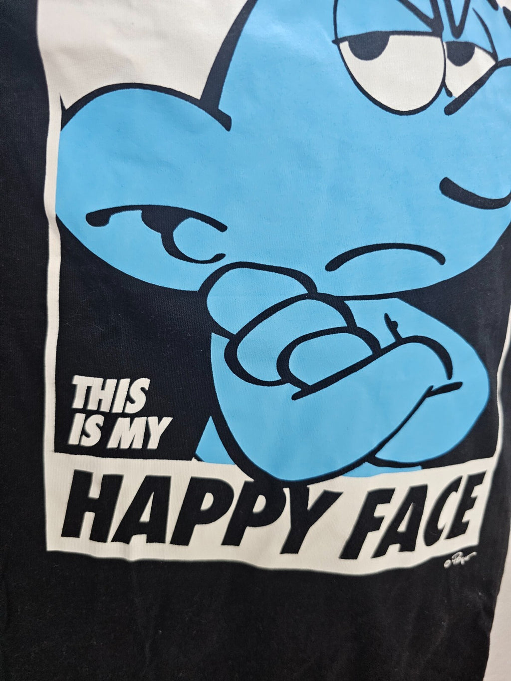 EK5819 Damen T-Shirt von The Smurfs, schwarz, Gr. XS2