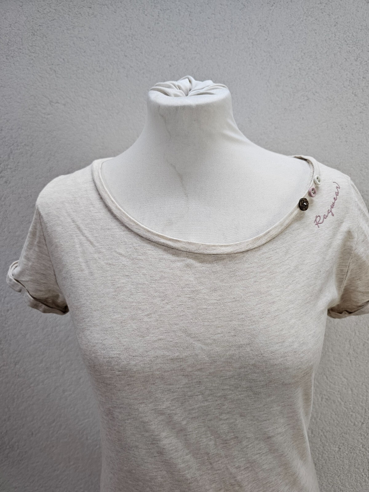 EK5809 Damen T-Shirt von Ragwear, beige/rosé, Gr. S1