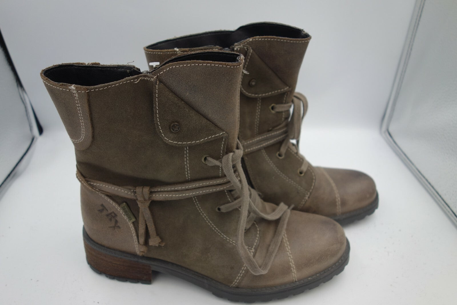 EK0228 Damen Stiefeletten von bama, graubraun, 391