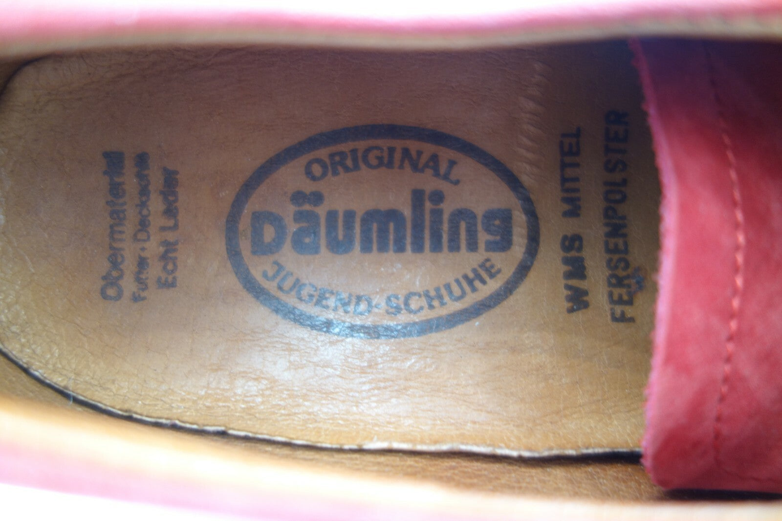 ES0692 Halbschuhe, Original Däumling Jugend Schuhe, rot, Gr. 365
