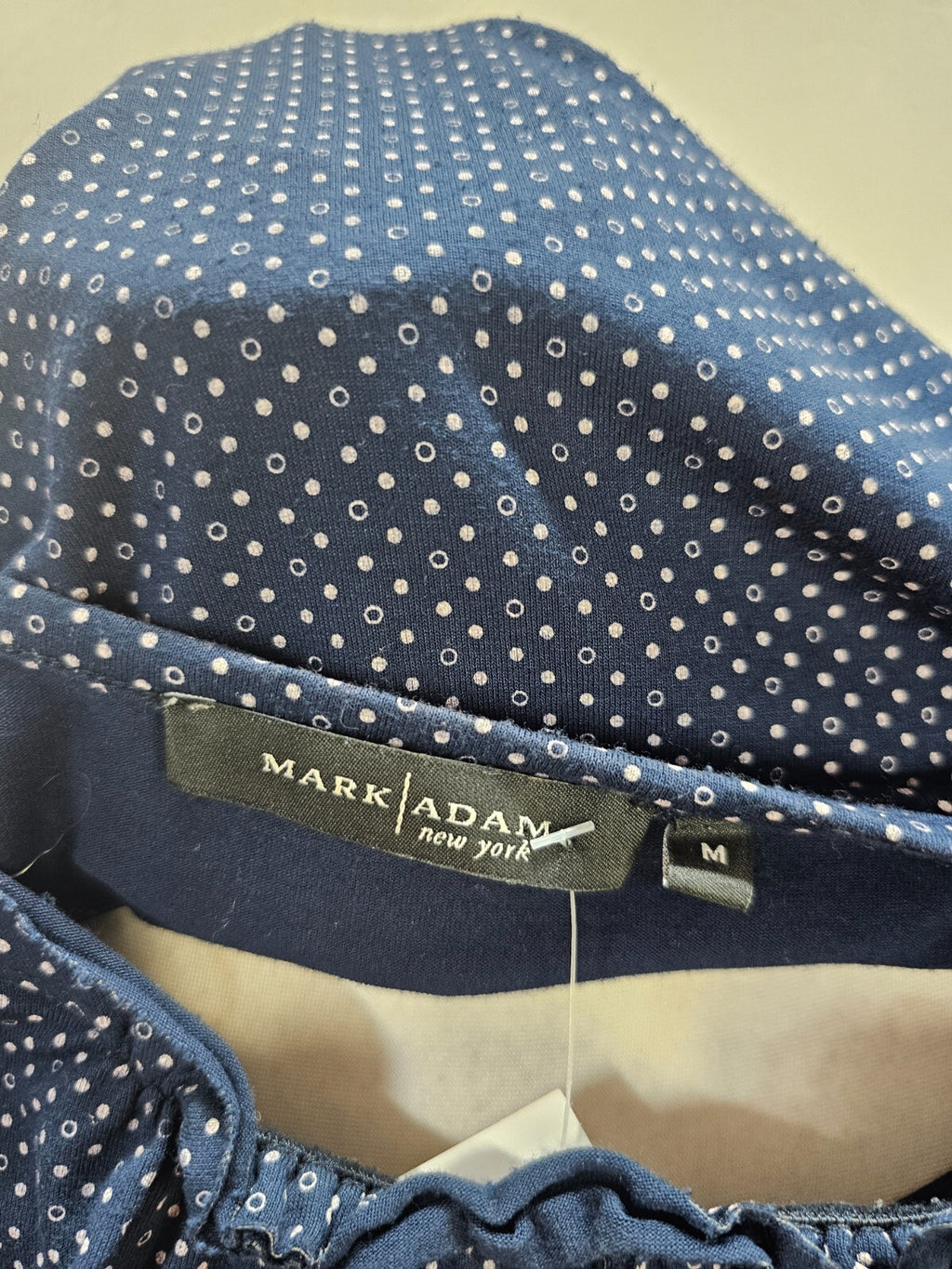 EK6228 Damen T-Shirt von Mark Adam, dunkelblau, gepunktet, Gr. M4
