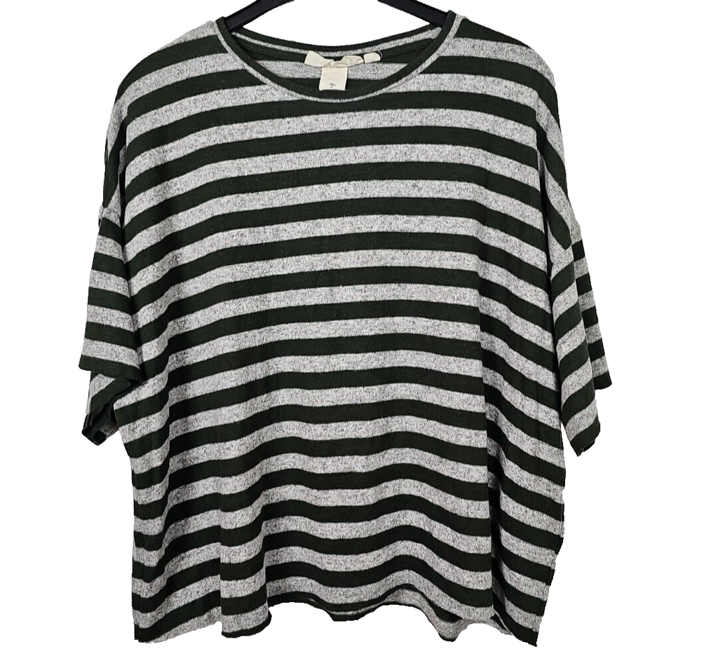 EK5482 Damen Sweatshirt Von L.O.G.G, Grün/Grau, Gr.L0
