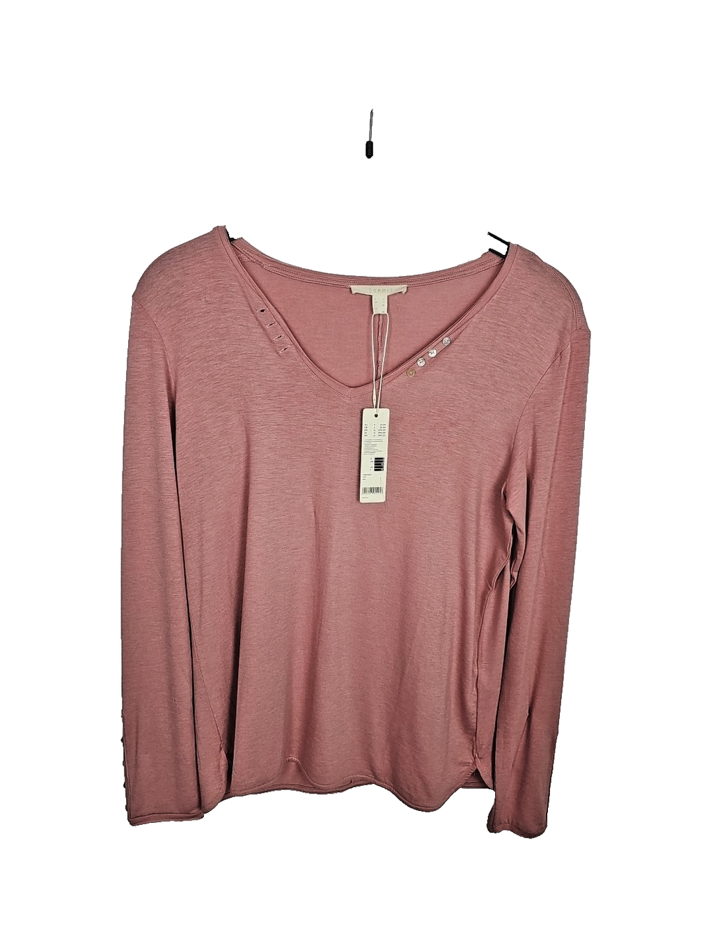 EK7664 Damen Henley Esprit Altrosa Gr L Neu0