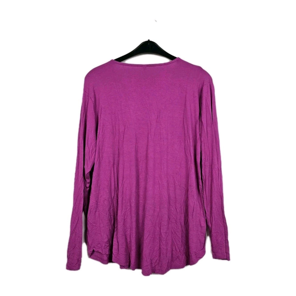 EK10373 Damen Pullover von Laura Torelli, Lila, Gr.XL2