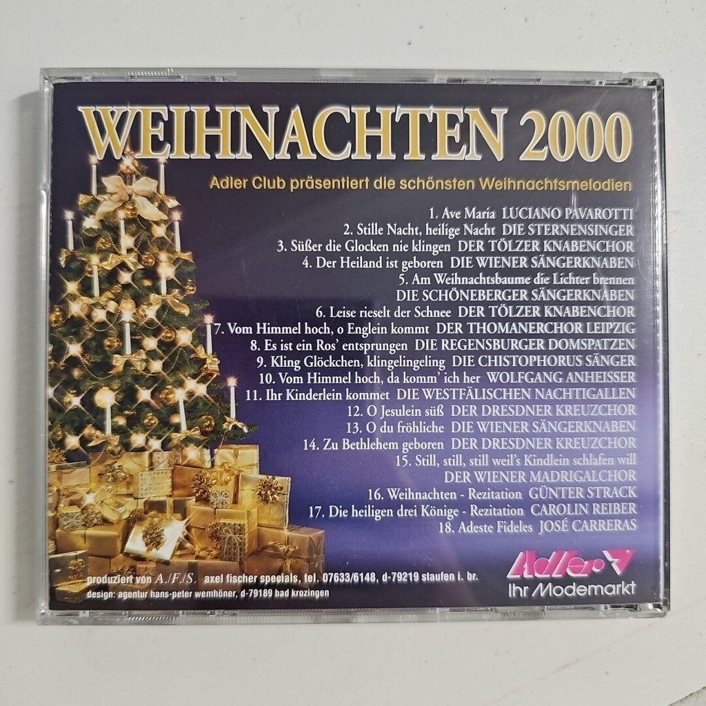 EB1777 CD Weihnachten 2000 – die 18 schönsten Weihnachtsmelodien1