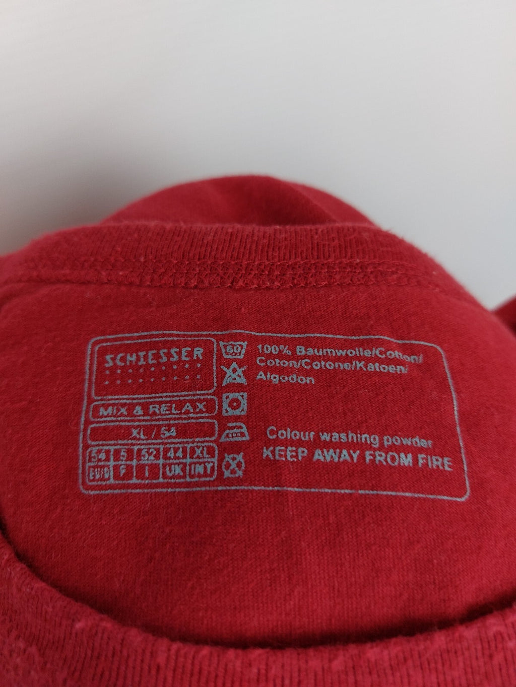EK4796 Herren T-Shirt von Schiesser, rot, Gr. XL6