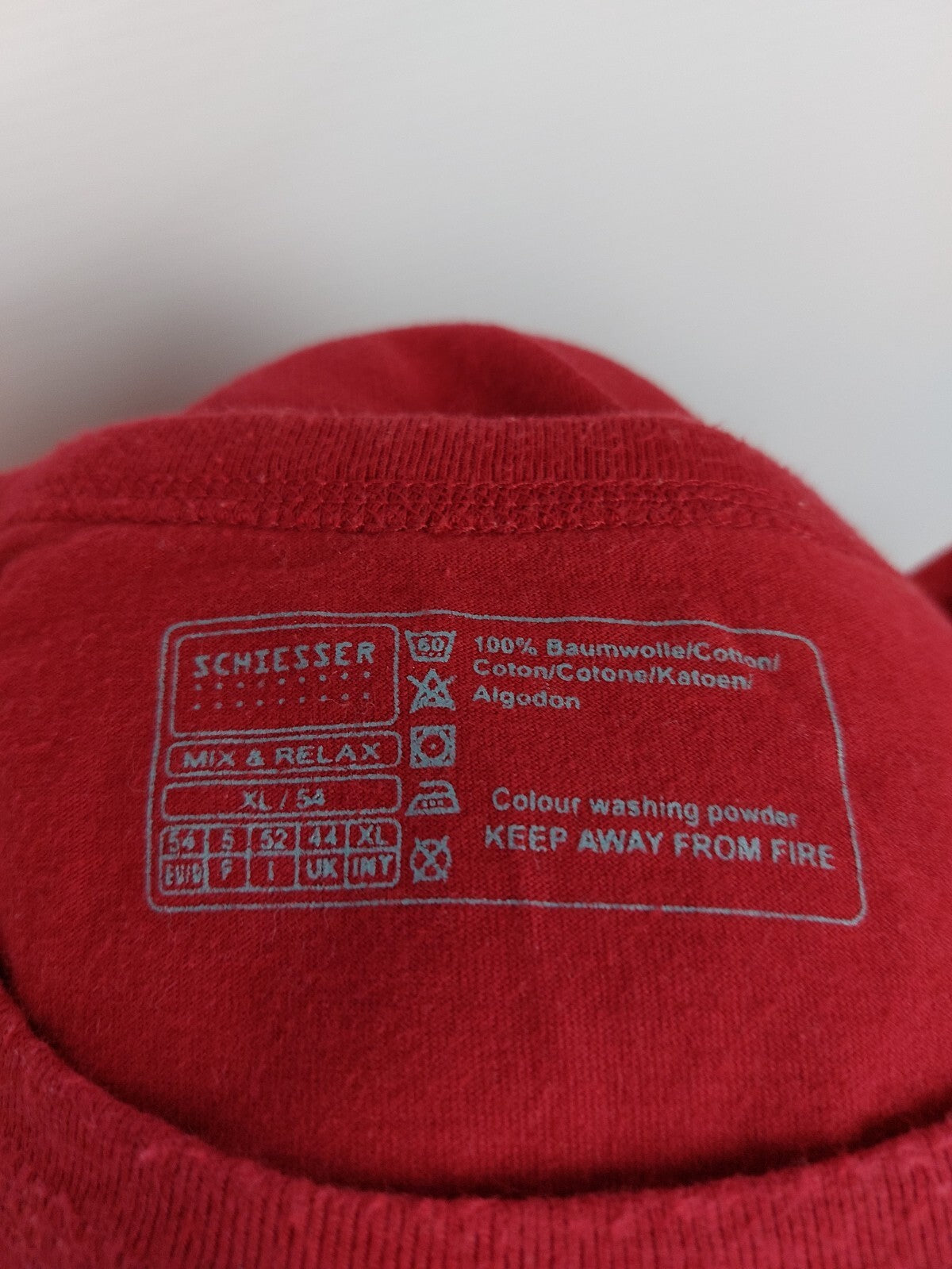 EK4796 Herren T-Shirt von Schiesser, rot, Gr. XL6