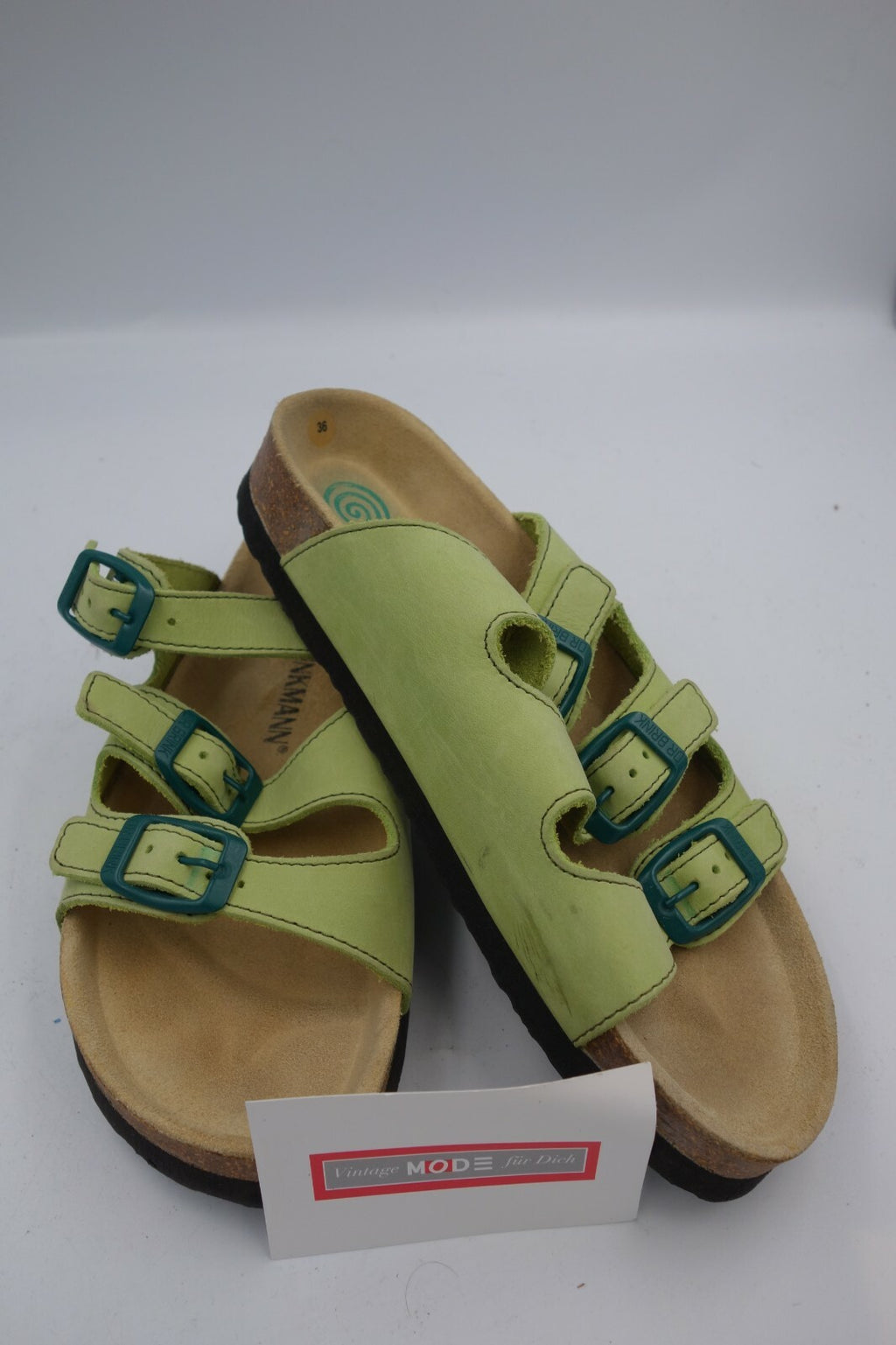 ES0497 Damen Sandalen von Dr.Brinkmann, grün, 360
