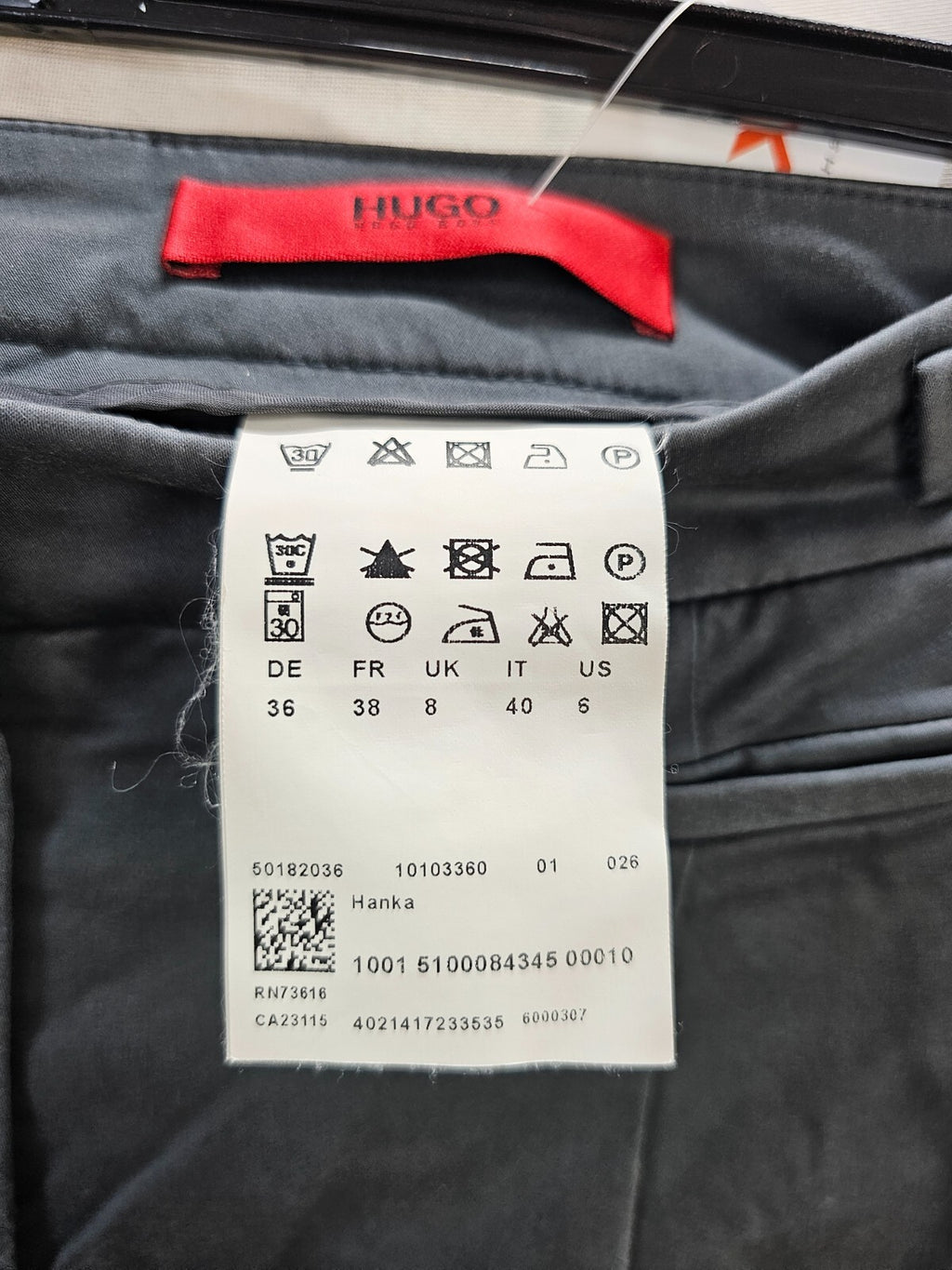 EK6173 Damen Hose von Hugo Boss, grau, Gr. 364