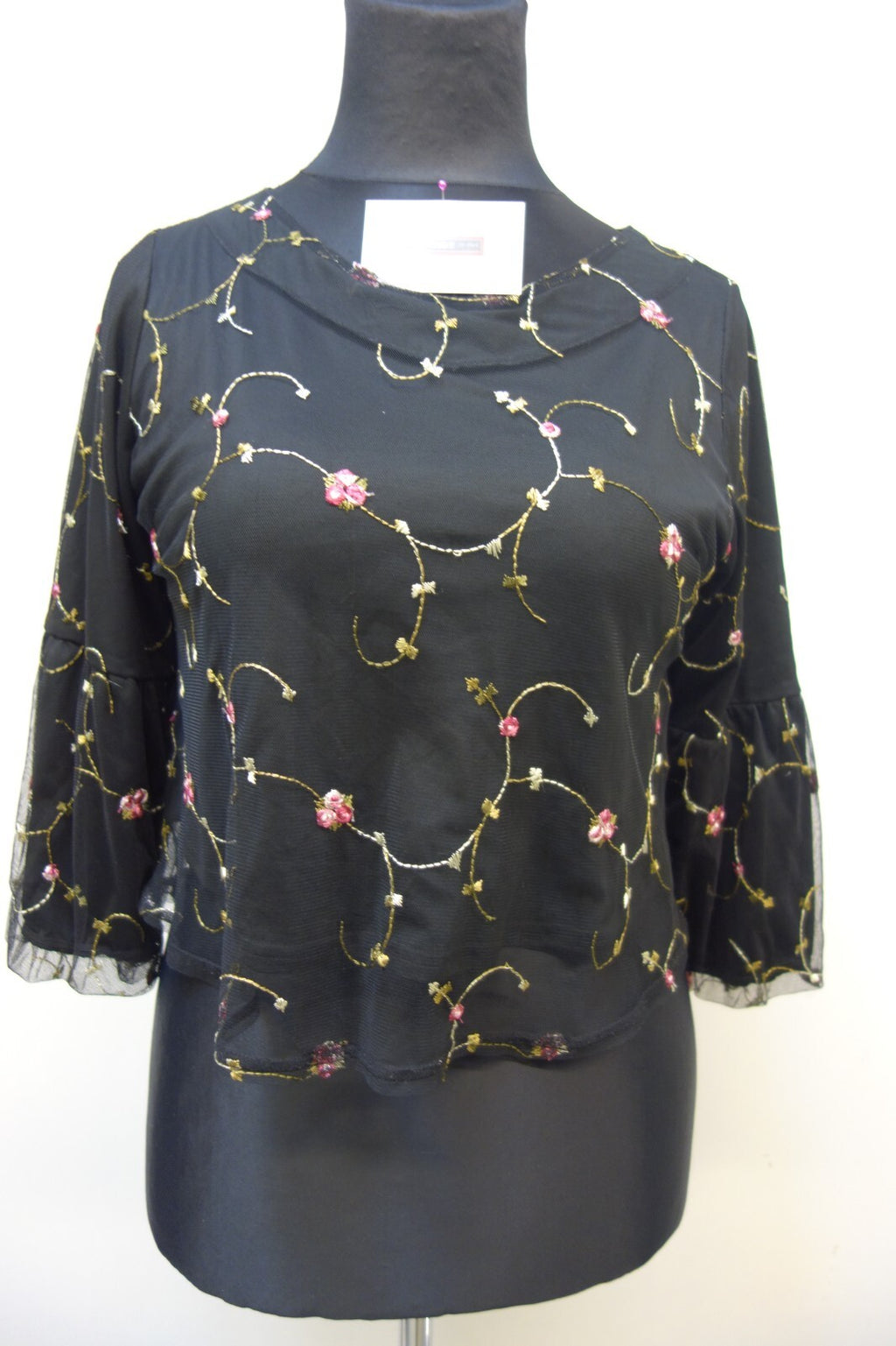 EK3769 Damen Shirt von Gleeful, schwarz, Gr. M0