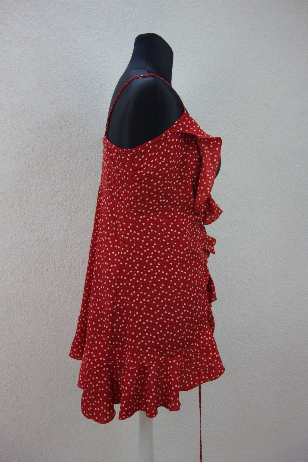 EK1886 Damen Bluse von SheIn, rot, Gr. XS2