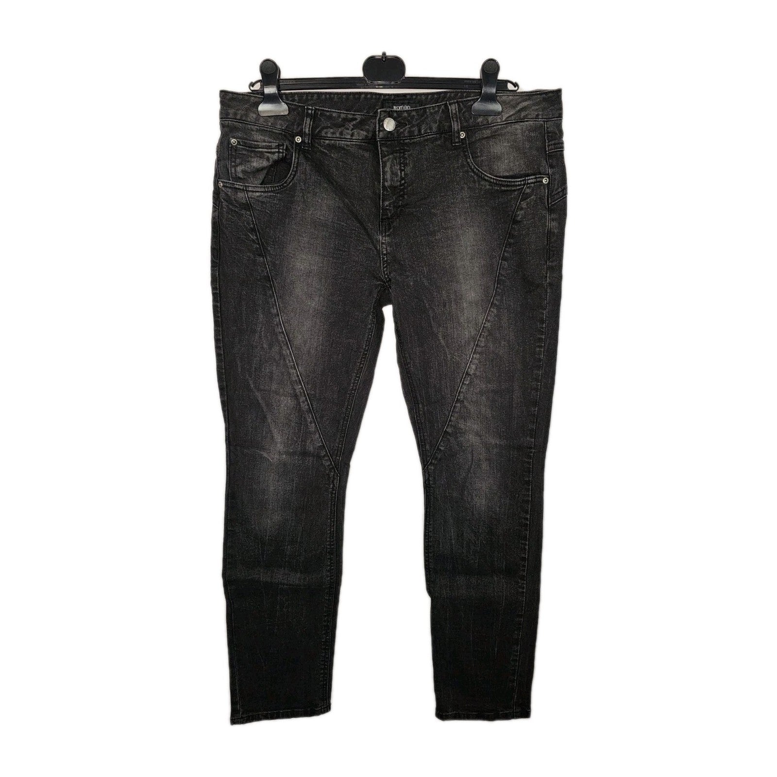 EK11167 Damen Jeans von Tchibo, schwarz/grau, Gr.460