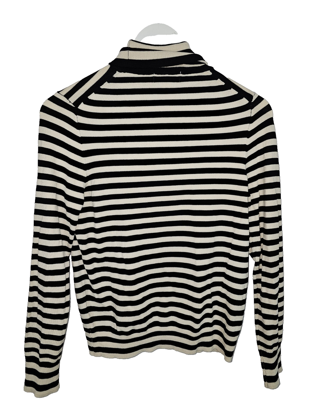 EK7450 Damen Langarmshirt von H&M, schwarz-beige, Gr.M2