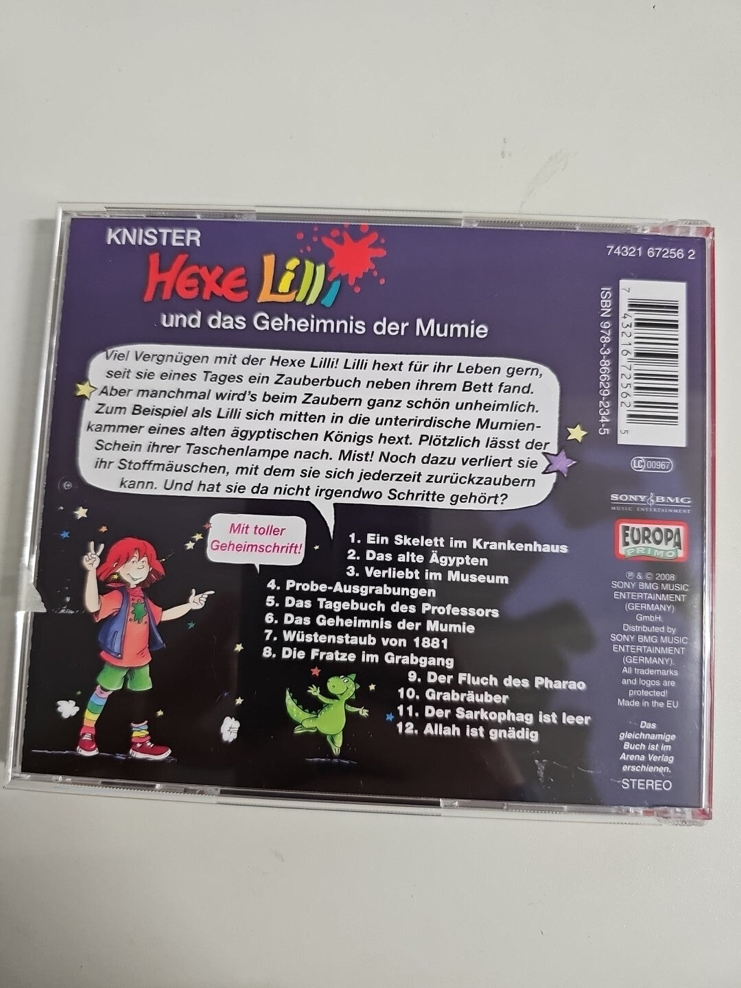 EB1471 HEXE LILLI Und Das Geheimnis Der Mumie CD Kinder Hörspiel 2008 Europa3
