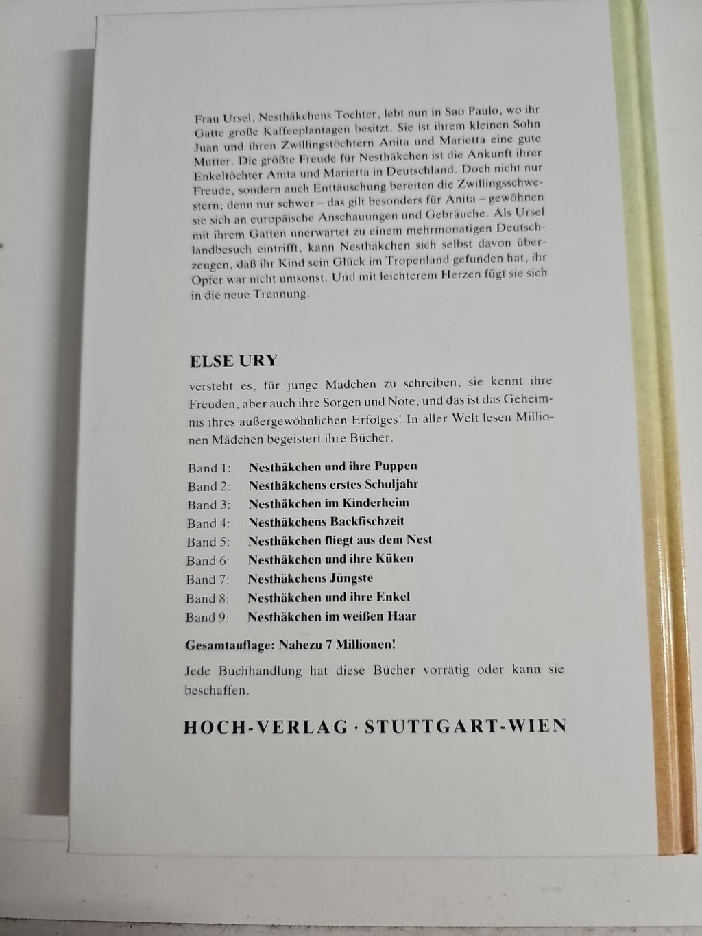 EB1507 Else Ury : Nesthäkchen und ihre Enkel Gebundene Ausgabe Nesthäkchen 82