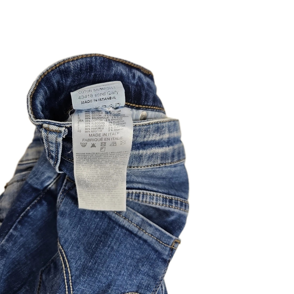 EK1614 Damen Hose 711 Skinny Gr.M Blau Taile 38cm Höhe 111cm3