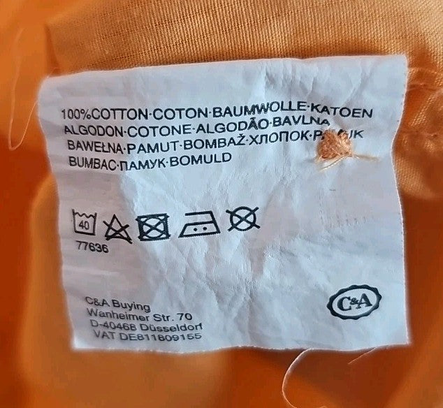 EK9487 Damen Hemd Angelo Litrico Gr.47 Orange2