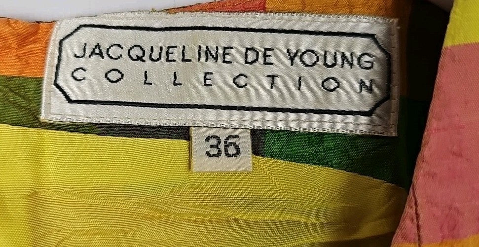EK9141 Damenweste Jacqueline De Young Collection Gr.36 Bunt Karriert1