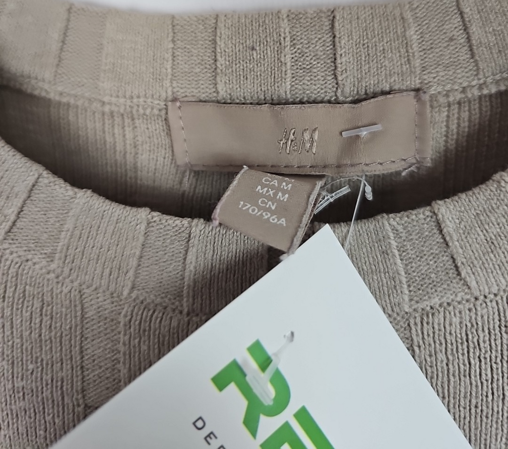 EK8300Damen Strick Top H&M Beige Gr.M1