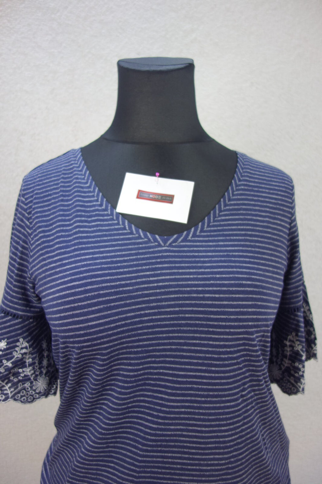 EK3384 Damen T-Shirt von s.Oliver, blau/weiß, Gr. 381