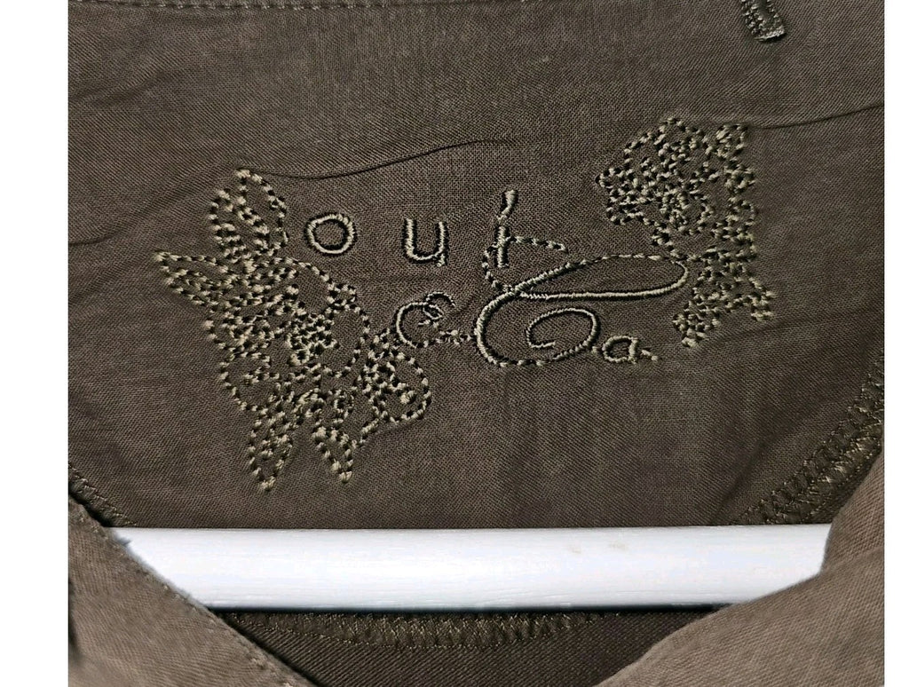 EK11089 Damen Trägerloses Poloshirt von Oui, Braun, Gr. M1