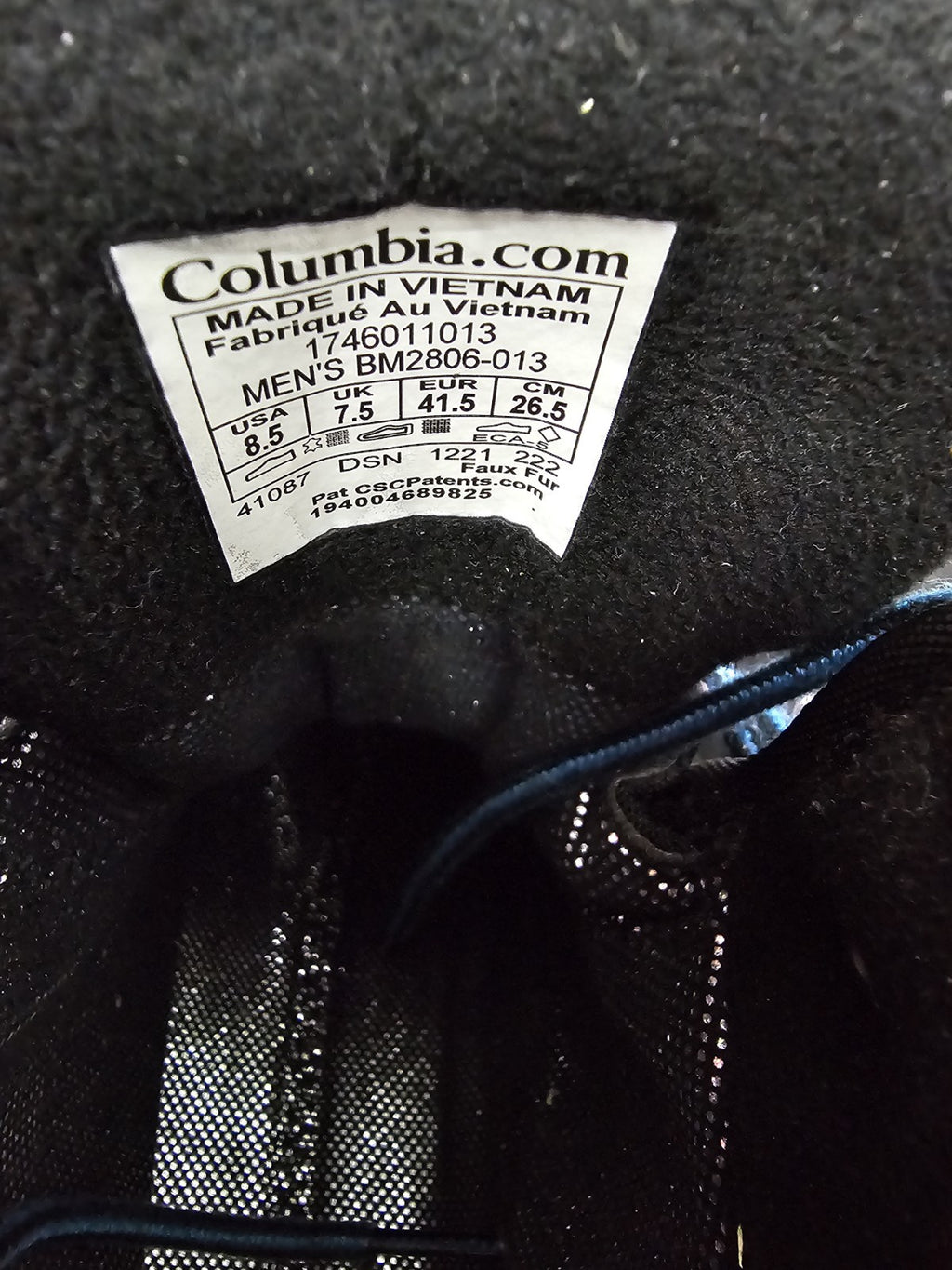 ES848 Herren Schuhe von Columbia, Schwarz, Gr. 41,56