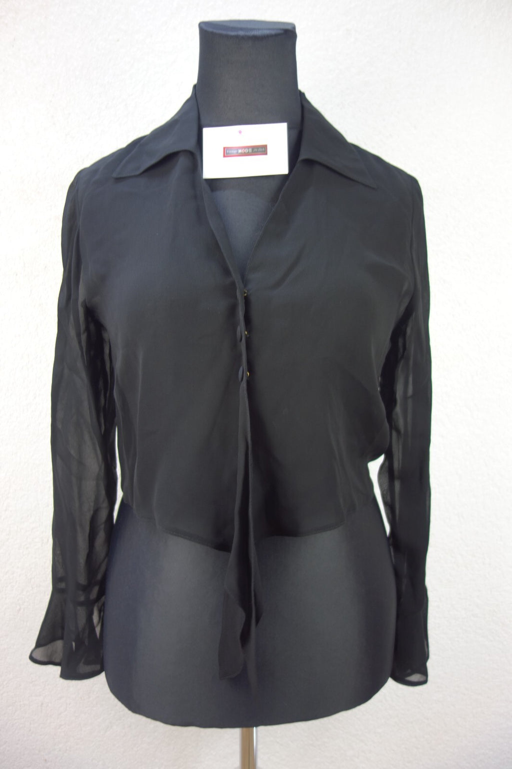 EK3349 Damen Bluse von Franco Callegari, schwarz, Gr. M2