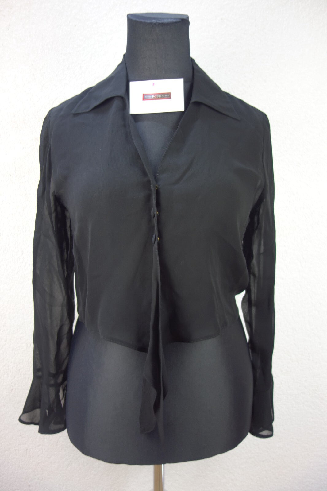 EK3349 Damen Bluse von Franco Callegari, schwarz, Gr. M2