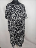 EK5694 Damen Kleid von m.collection, schwarz/weiß, Gr. 290