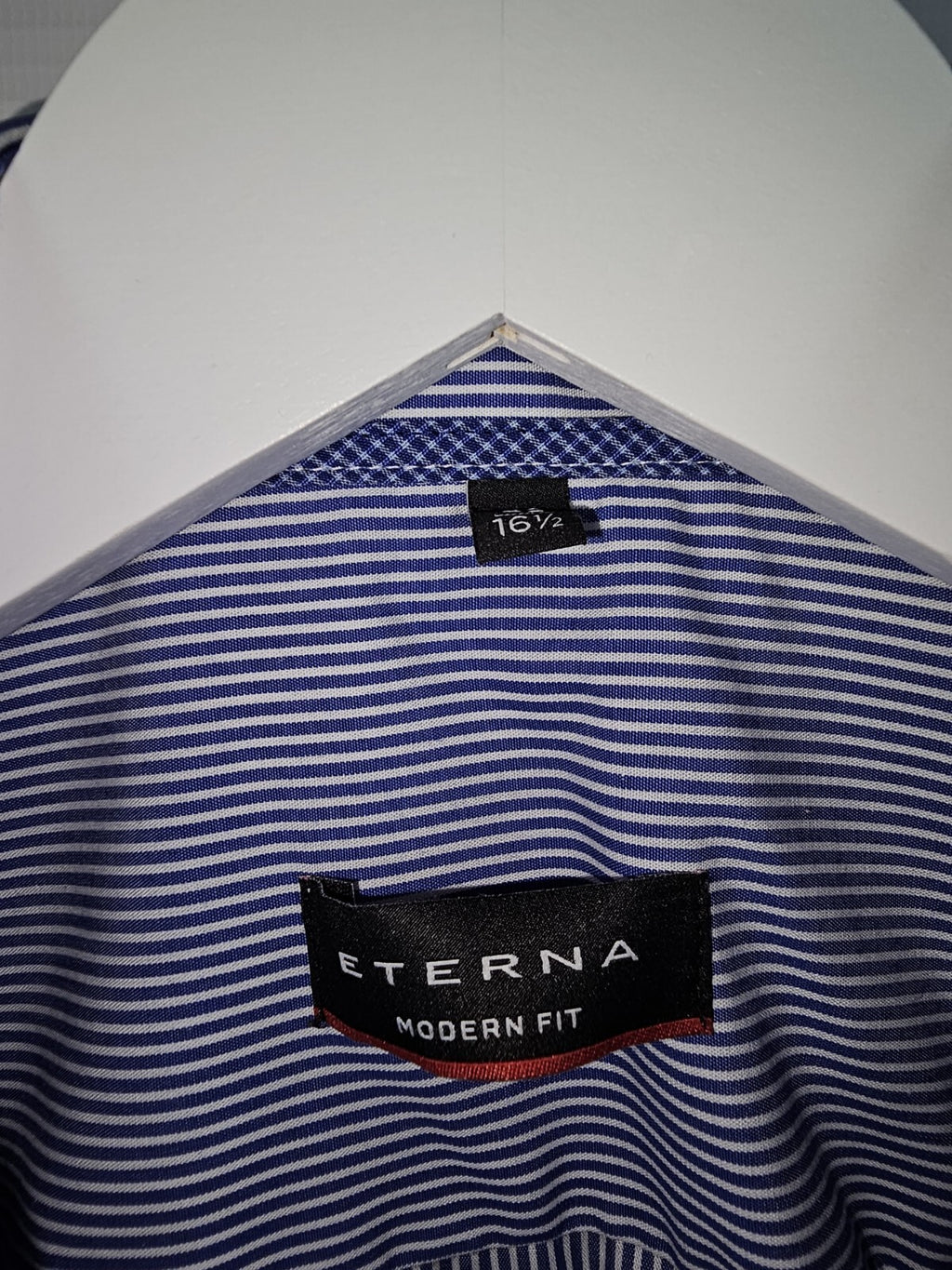 EK6835 Herren Hemd von Eterna, Blau, Gr.42, 16½2