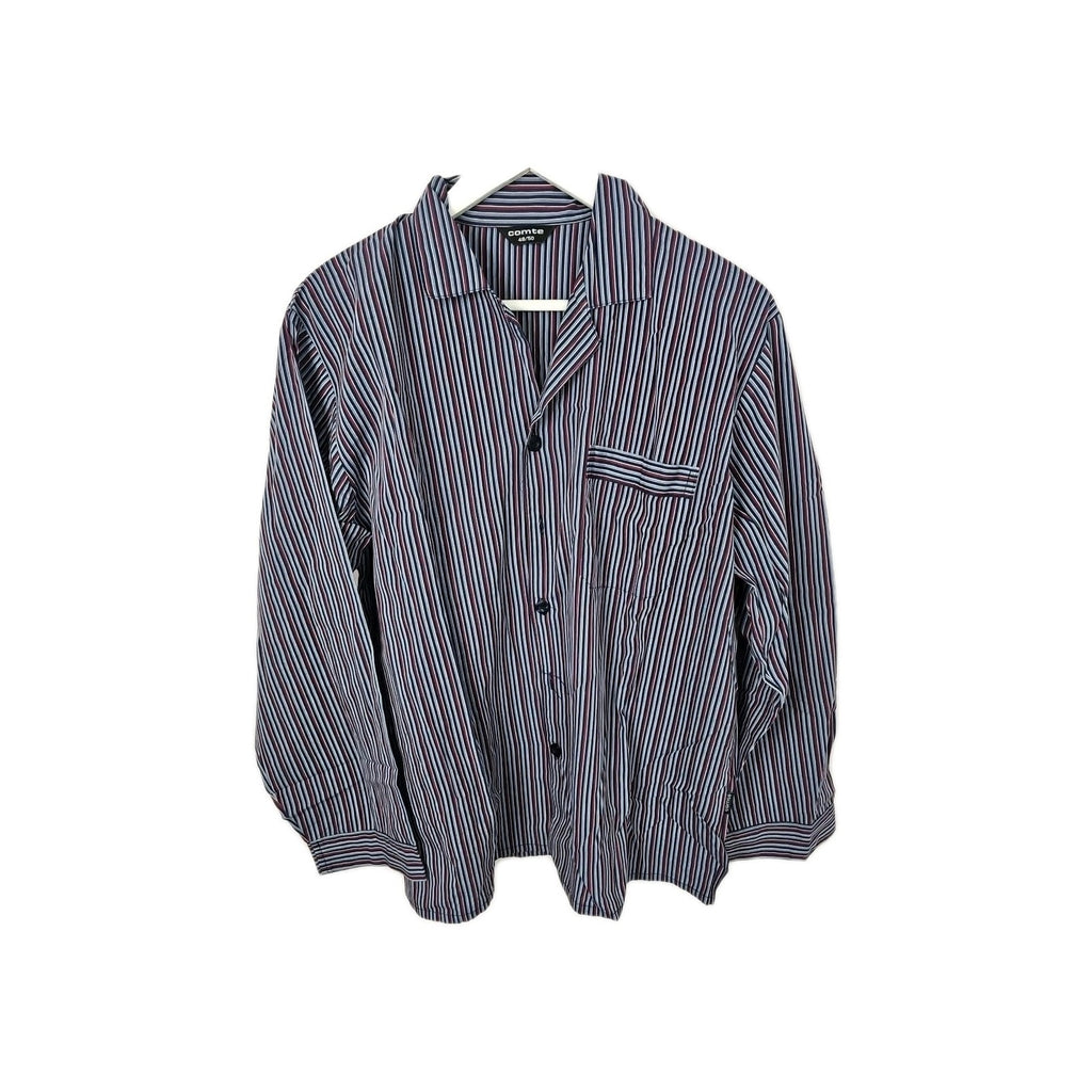 EK9144 Herren Schlafanzugset  Comete Gr.50 Blau Gestreift0