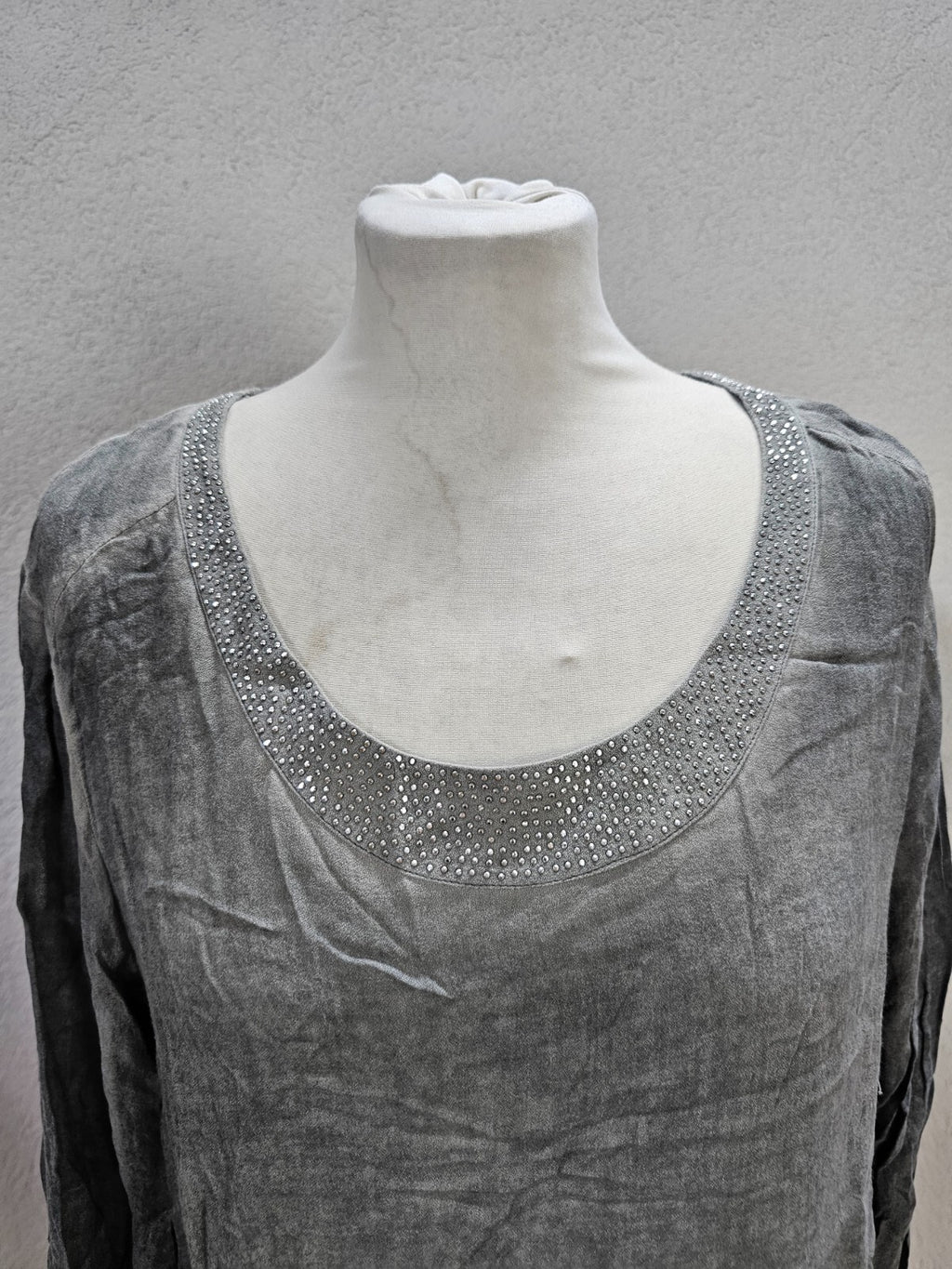 EK6179 Damen Bluse von Marc Aurel, grau, Gr. 401