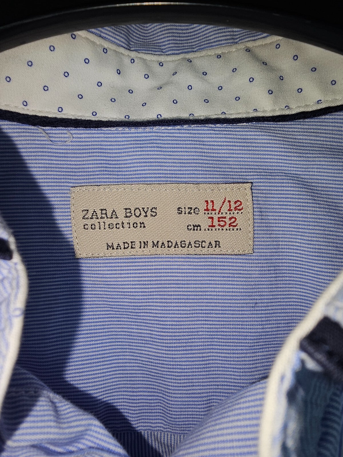 EK2078 Jungen Hemd von Zara, blau, Gr.1522