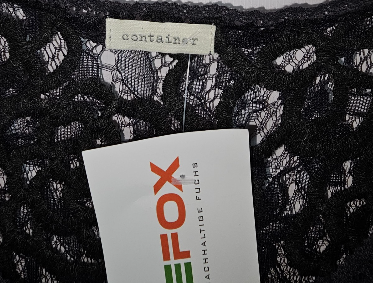 EK7811 Damen Bluse von Oontainer, schwarz, Gr.L2