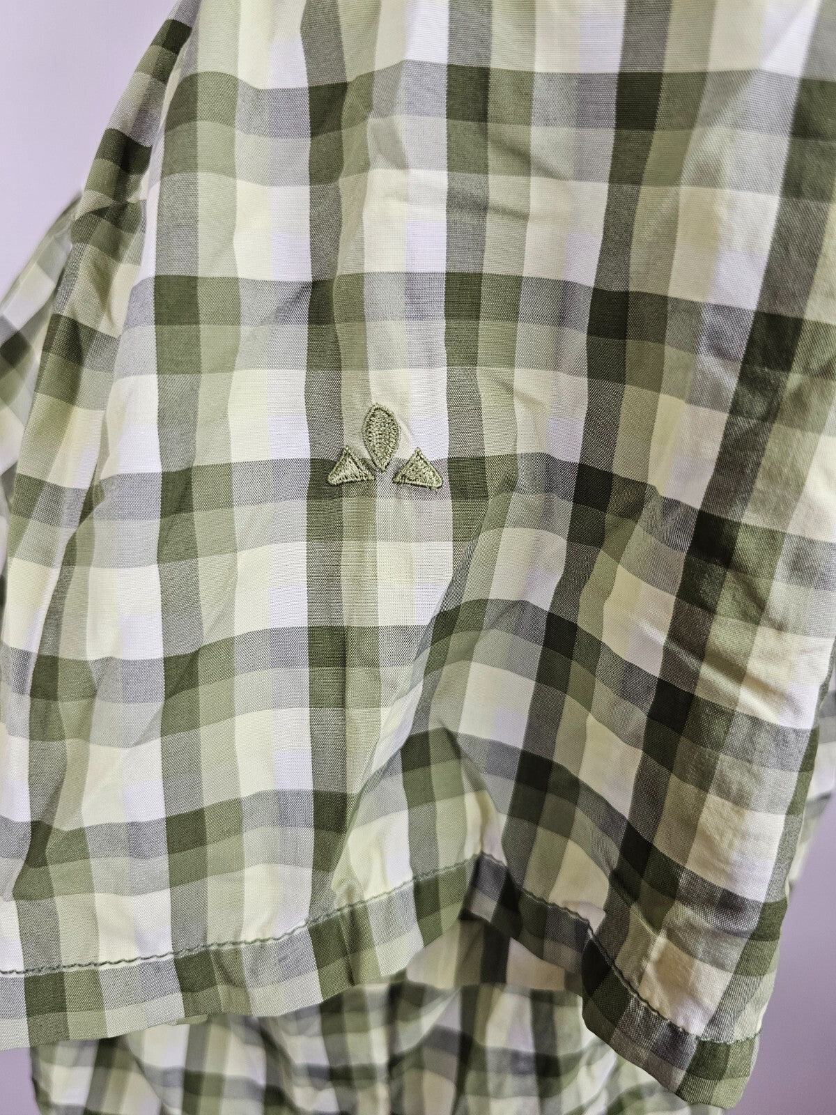 EK5488 Damen Bluse von Vaude, grün kariert, Gr. 485