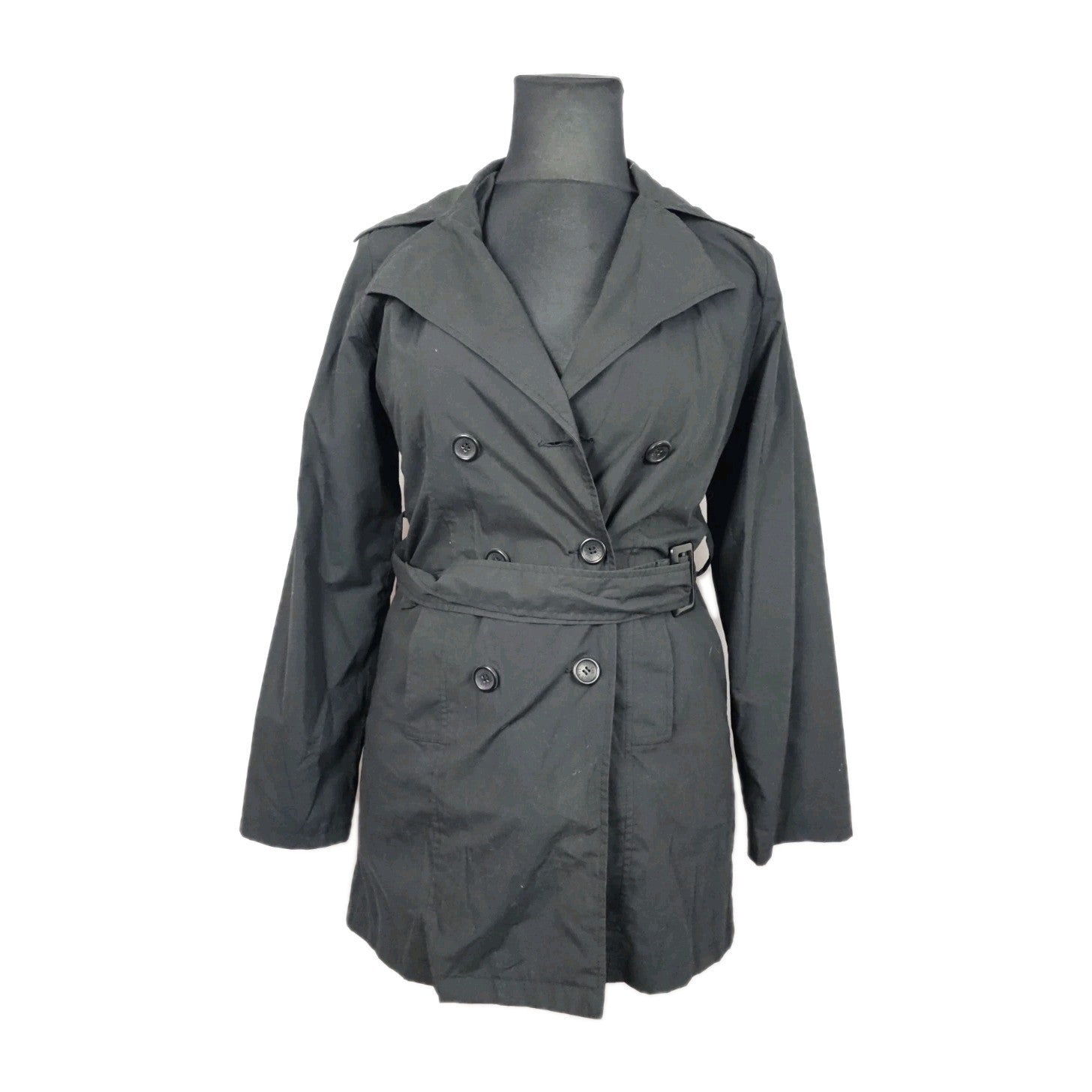 EK10561 Damen Trenchcoat von Outfit, Schwarz, Gr. 380
