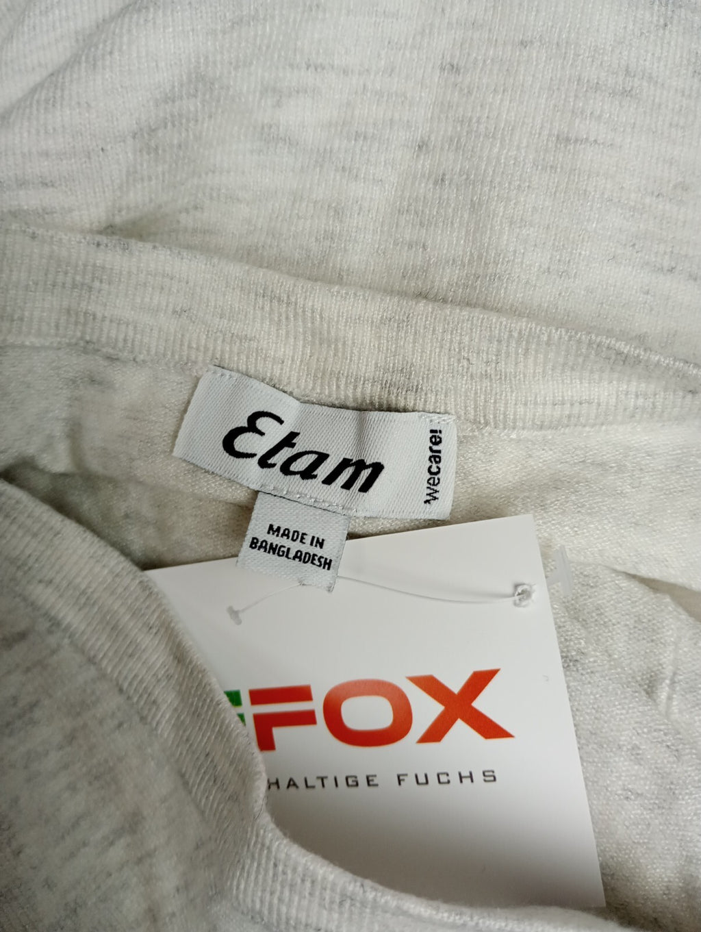 EK5176 Damen Pullover von Etam, weiß/grau, Gr. XS5