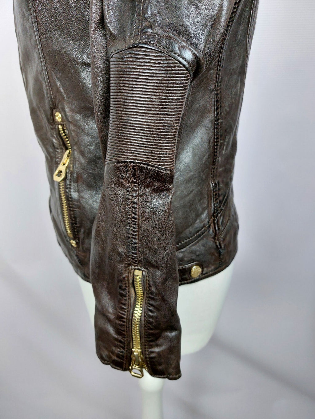 EK3165 Damen Lederjacke von Gipsy, braun, Gr. L (fällt kleiner aus)7