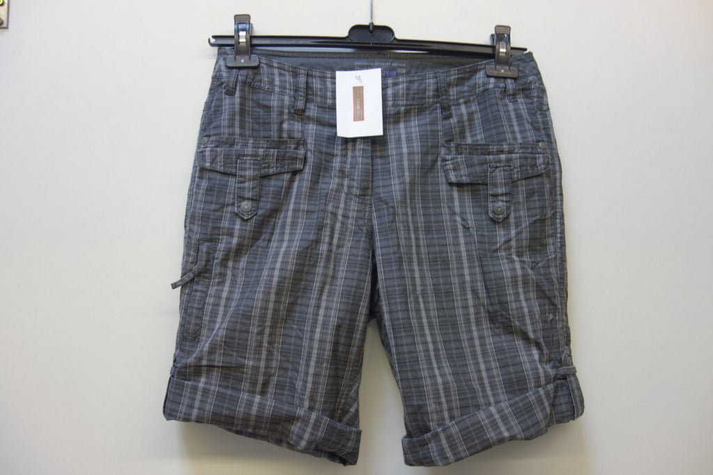 EK0400 Damen Shorts von Cecil, grau, kariert, Gr. 280