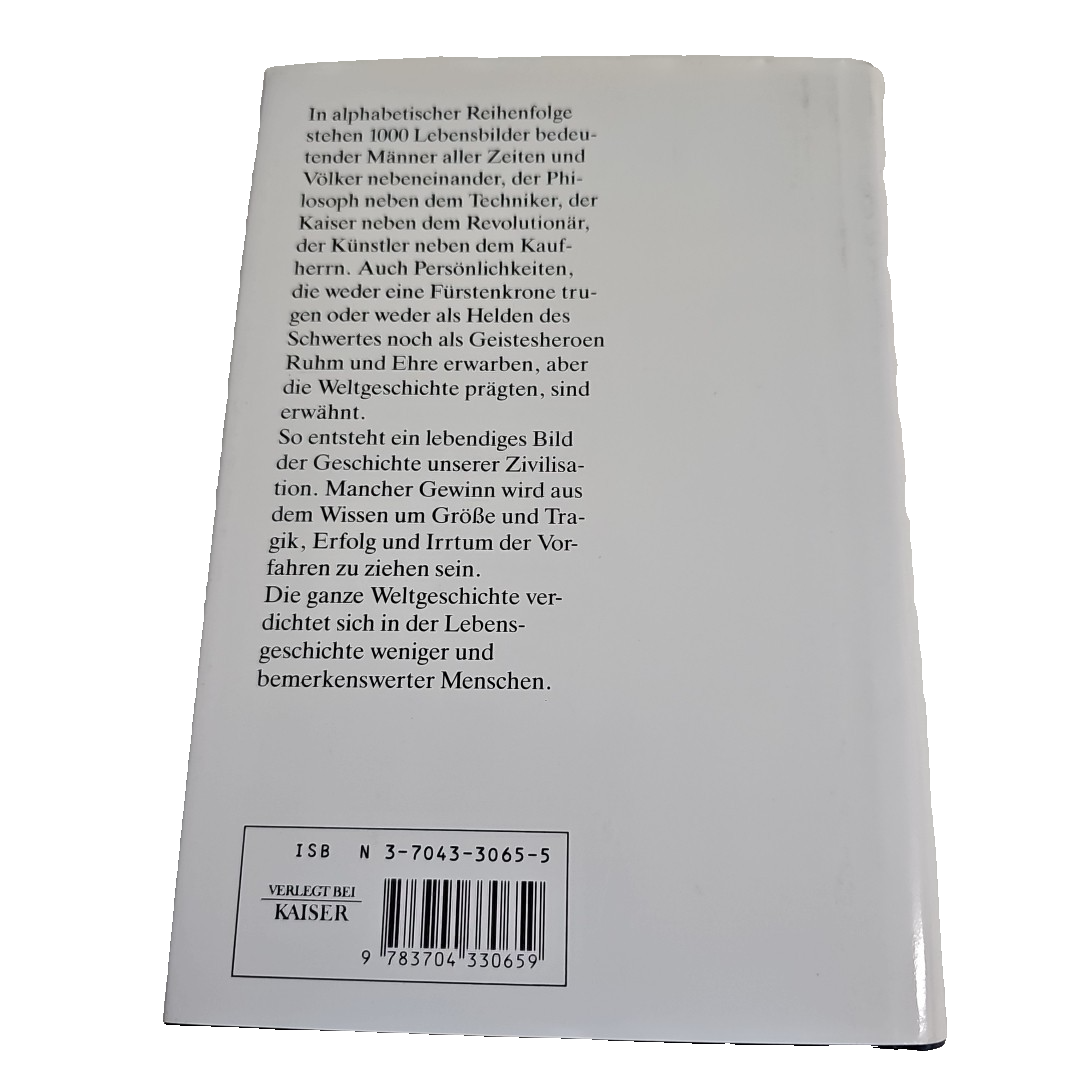 EB3270 Grosse Männer der Weltgeschichte. Tausend Biographien in Wort und Bild 1