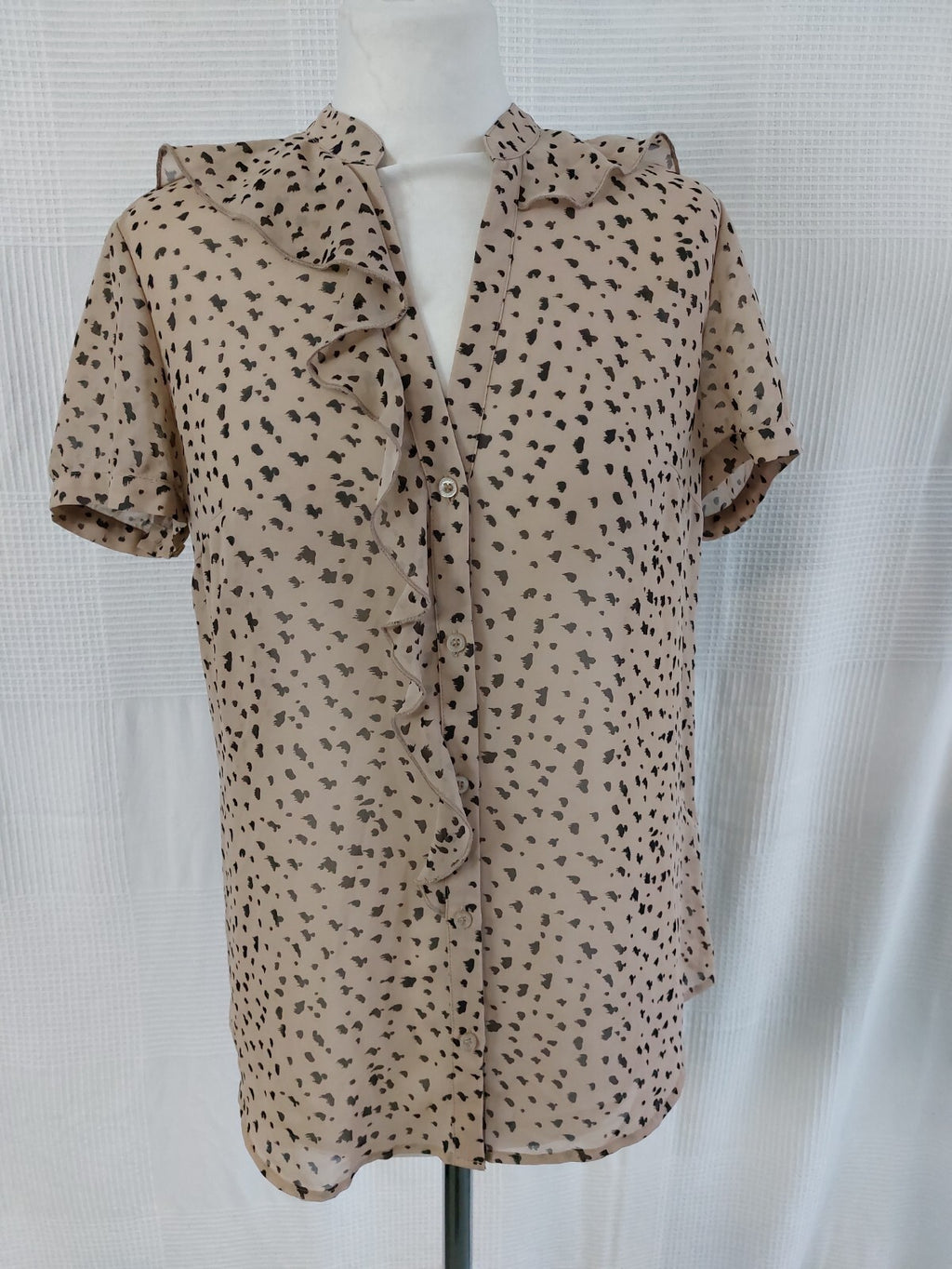 EK2866 Damen Bluse von Esprit, elfenbeinfarben gemustert, Gr. 380