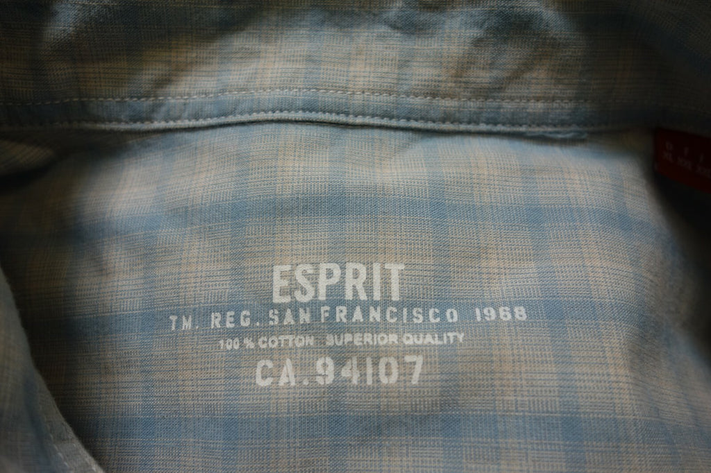 EK0701 Herren Hemd von Esprit, blau, kariert, XL5