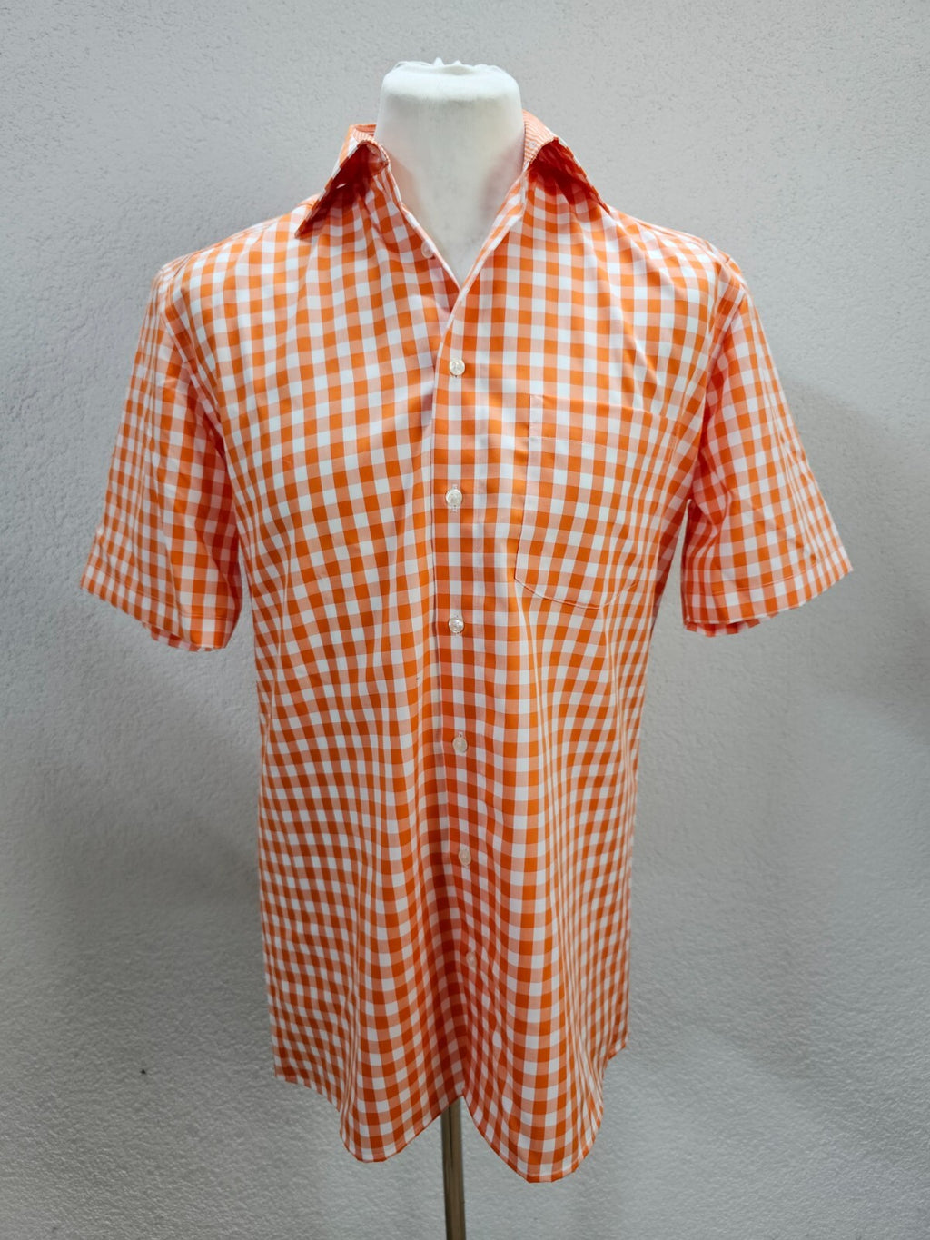 EK5954 Herren Hemd von James Cook, orange/weiß kariert, Gr. 400